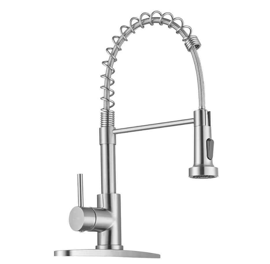 Pull-Down Kitchen Faucet — Brushed Nickel