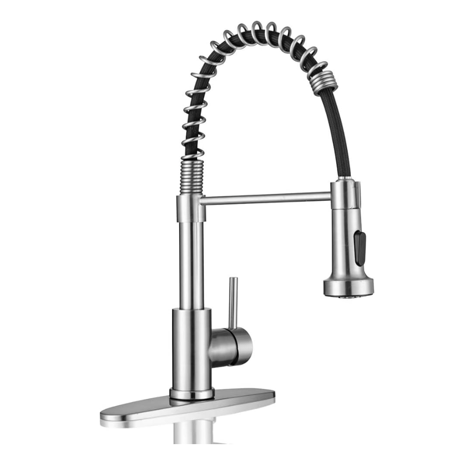 Pull-Down Kitchen Faucet — Brushed Nickel