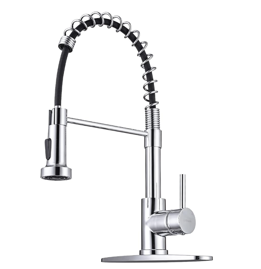 Pull-Down Kitchen Faucet — Polished Chrome